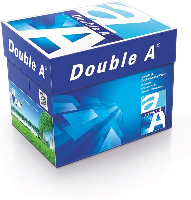 Double A Photocopy A4 Size 80GSM Paper - 5 Ream per box (2500 pages), White